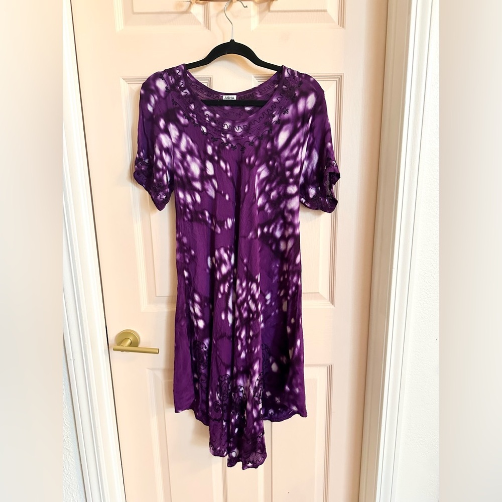 Purple tie dye Asha dress